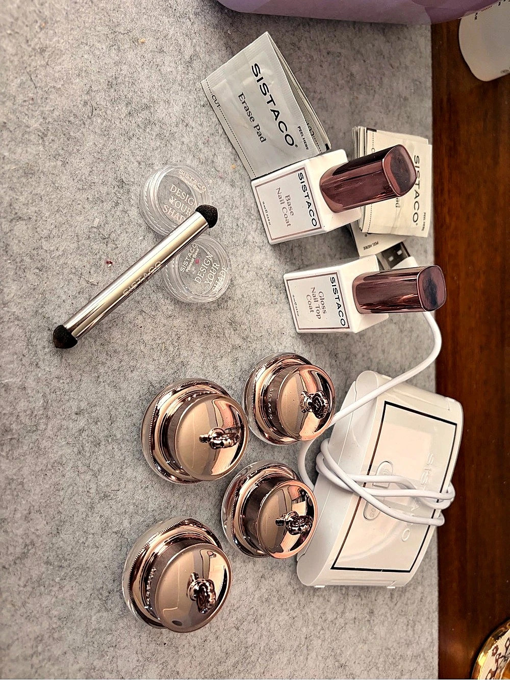 Sistaco Mineral Nail Set Rose Gold, Toasted, Latte & Amber